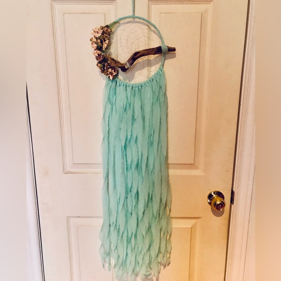 Cyan coloured dream catcher - Picture 2 of 8